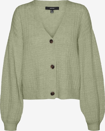 VERO MODA Knit cardigan 'Elisa' in Green: front