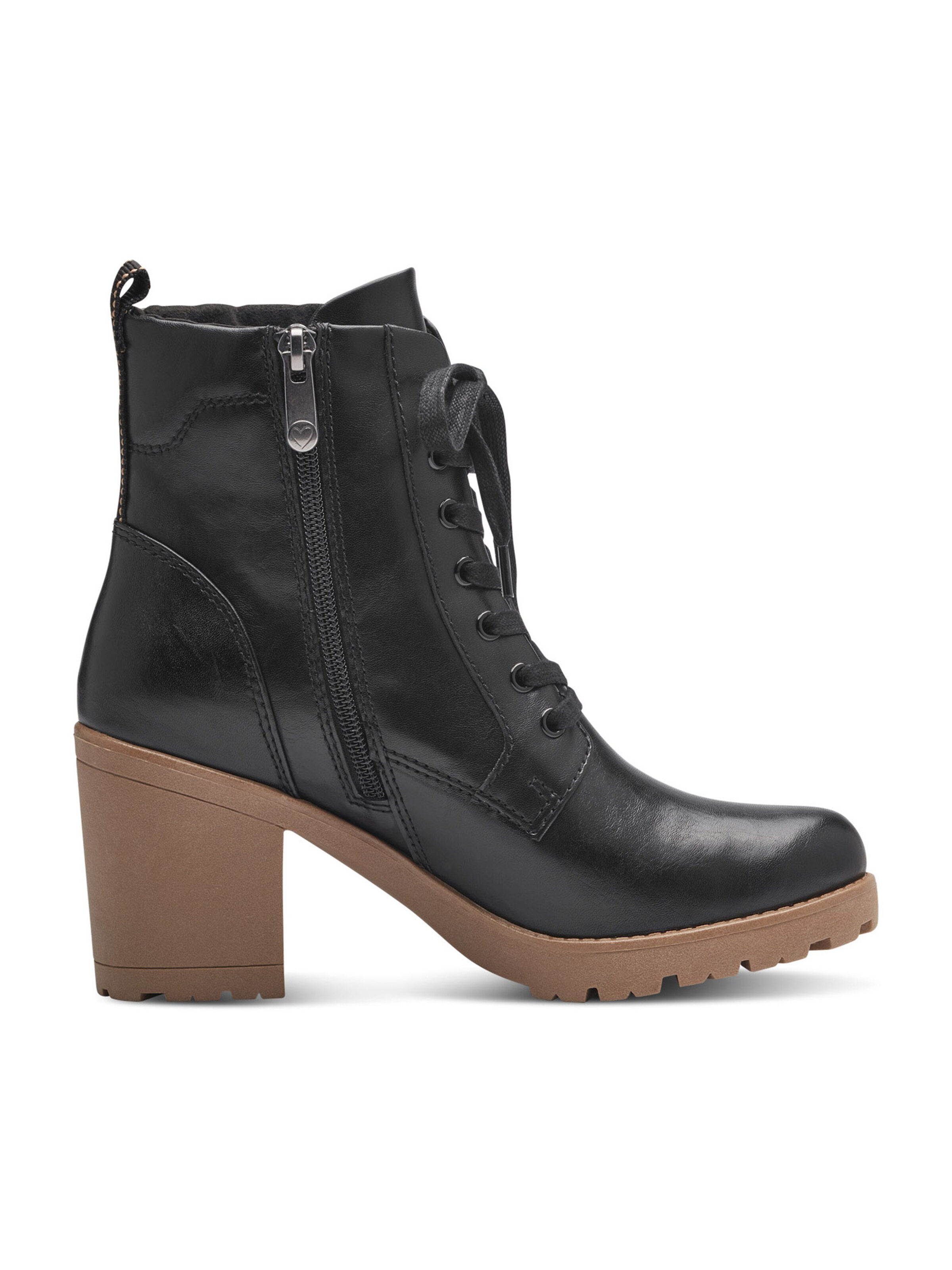 MARCO TOZZI Ботинки на шнуровке в Черный