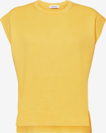 T-shirt ESPRIT en jaune : devant