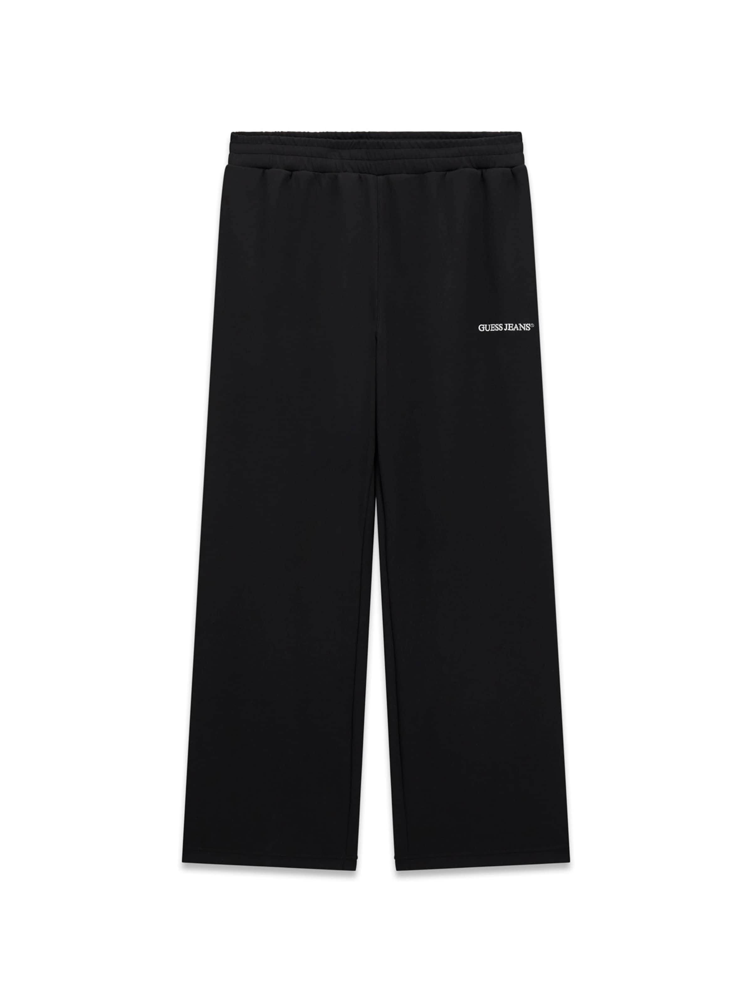 Wide Leg Pantalon 'SCUBA' GUESS JEANS en noir : devant