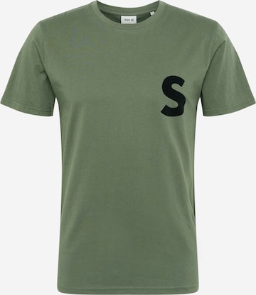 !Solid - Camisa 'Carchie' em verde: frente