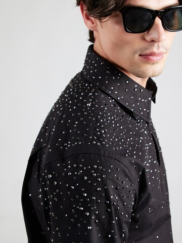Coupe regular Chemise Karl Lagerfeld en noir