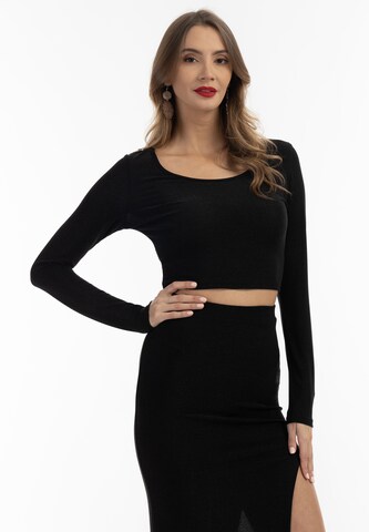 faina Top in Black: front