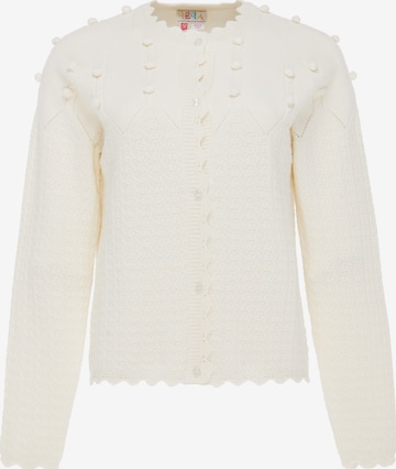 Cardigan IZIA en blanc : devant