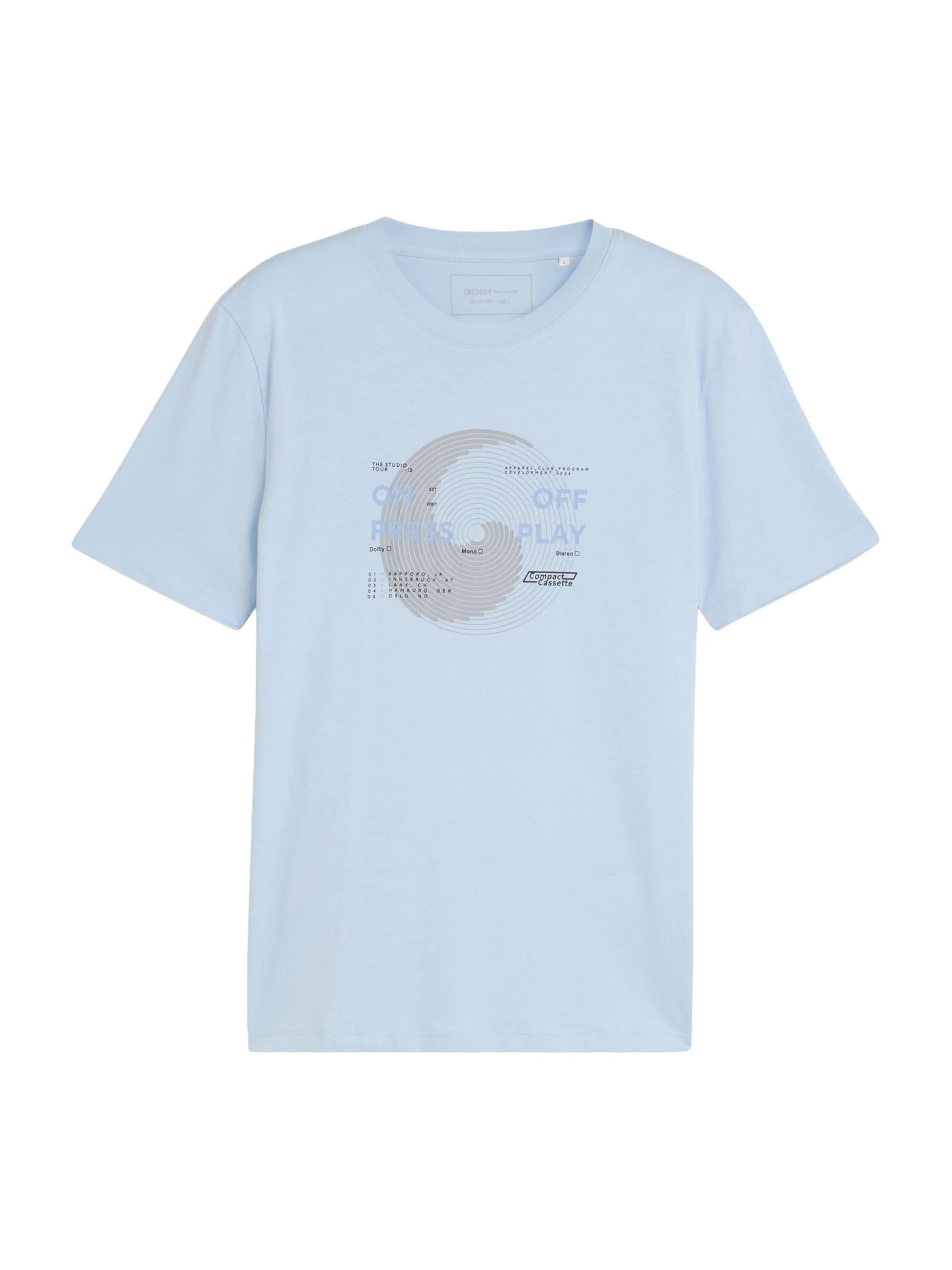 TOM TAILOR DENIM - Camiseta en azul: frente