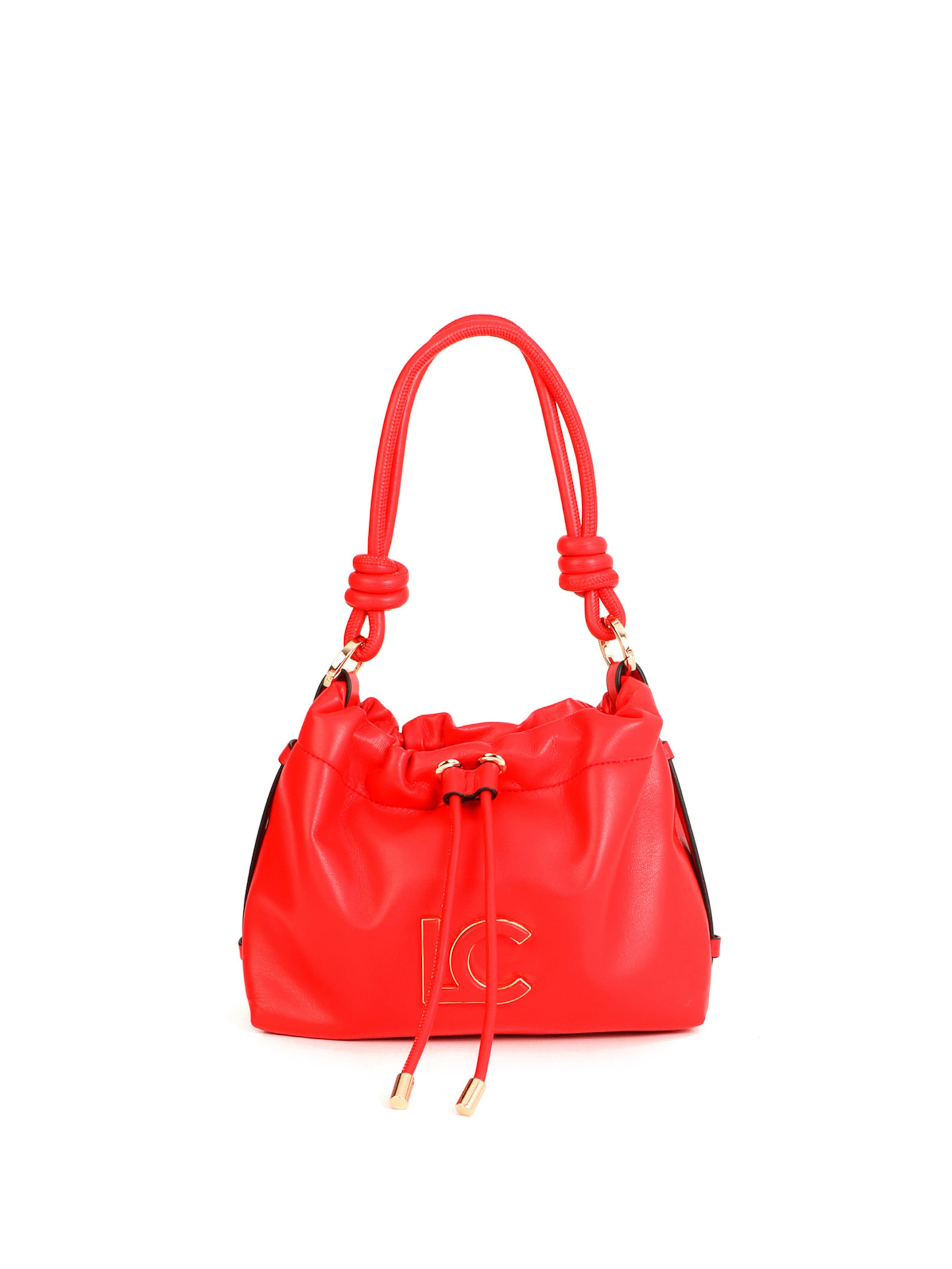Lola Casademunt - Bolso saco en rojo: frente