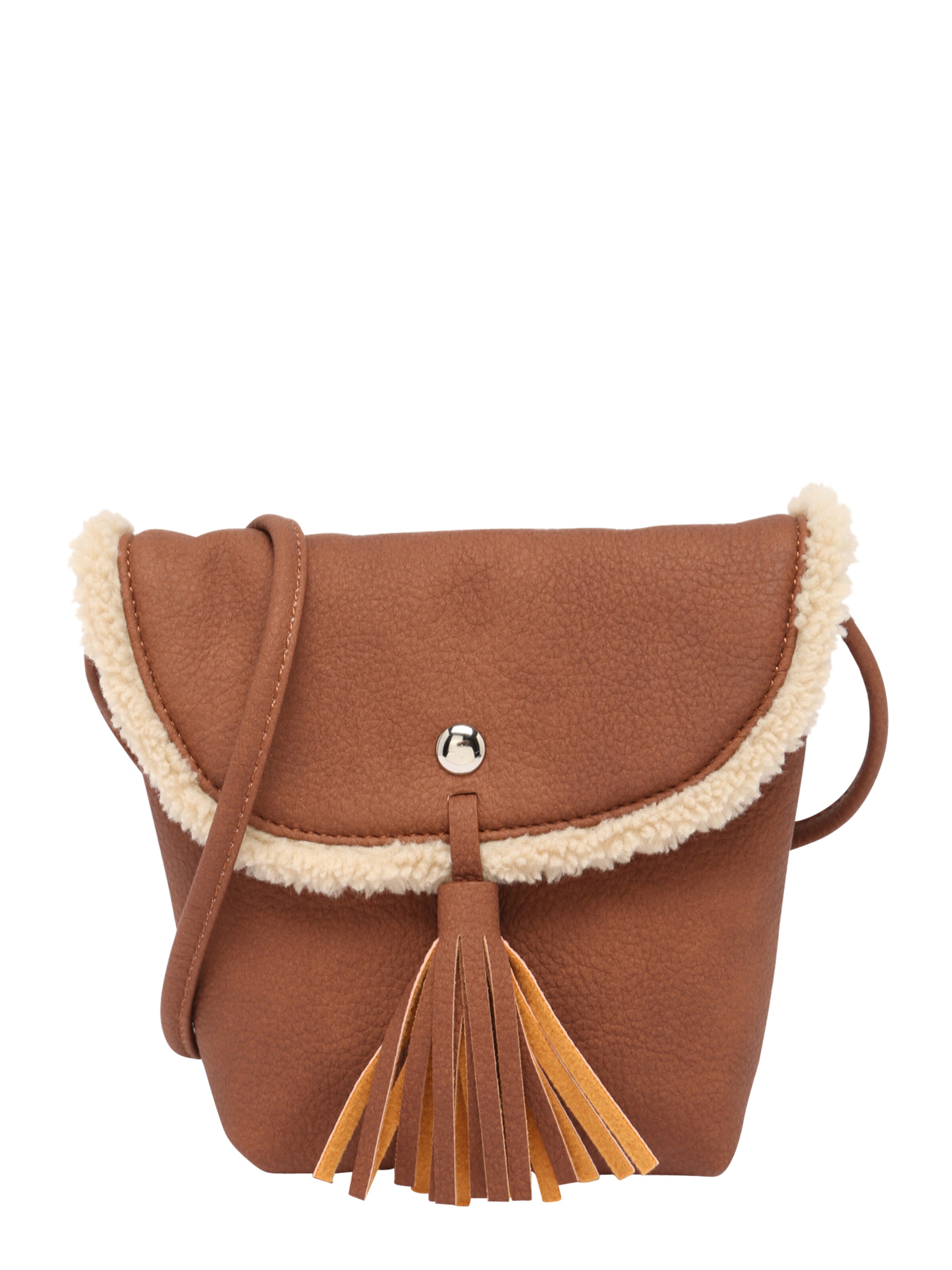 TOM TAILOR DENIM Umhängetasche 'Ida' in Braun: Vorderseite