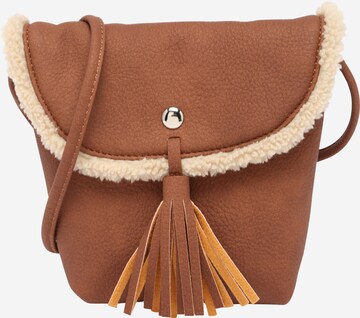 TOM TAILOR Crossbody Bag 'Ida' in Brown: front