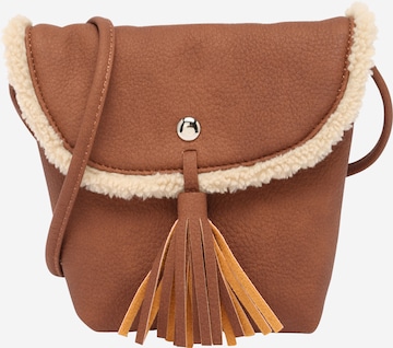 TOM TAILOR DENIM Umhängetasche 'Ida' in Braun: Vorderseite