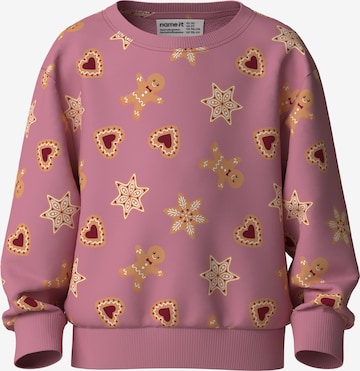 NAME IT Mikina 'NMFVERTRUD' – pink: přední strana