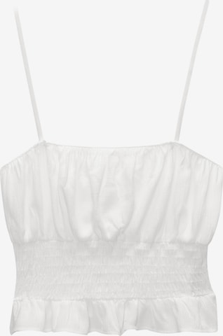 Pull&Bear Toppi värissä valkoinen: etupuoli