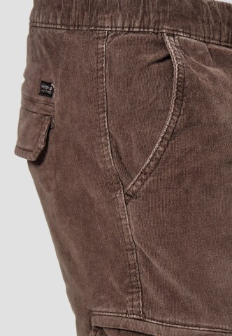 Regular Pantalon cargo ' Walker ' INDICODE JEANS en marron