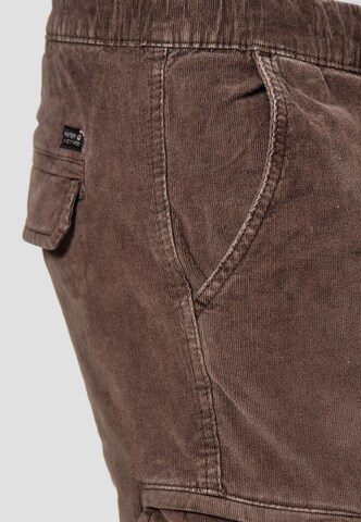 INDICODE JEANS Regular Cargo Pants ' Walker ' in Brown