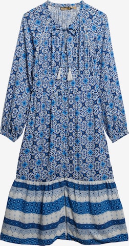 Robe-chemise Superdry en bleu : devant