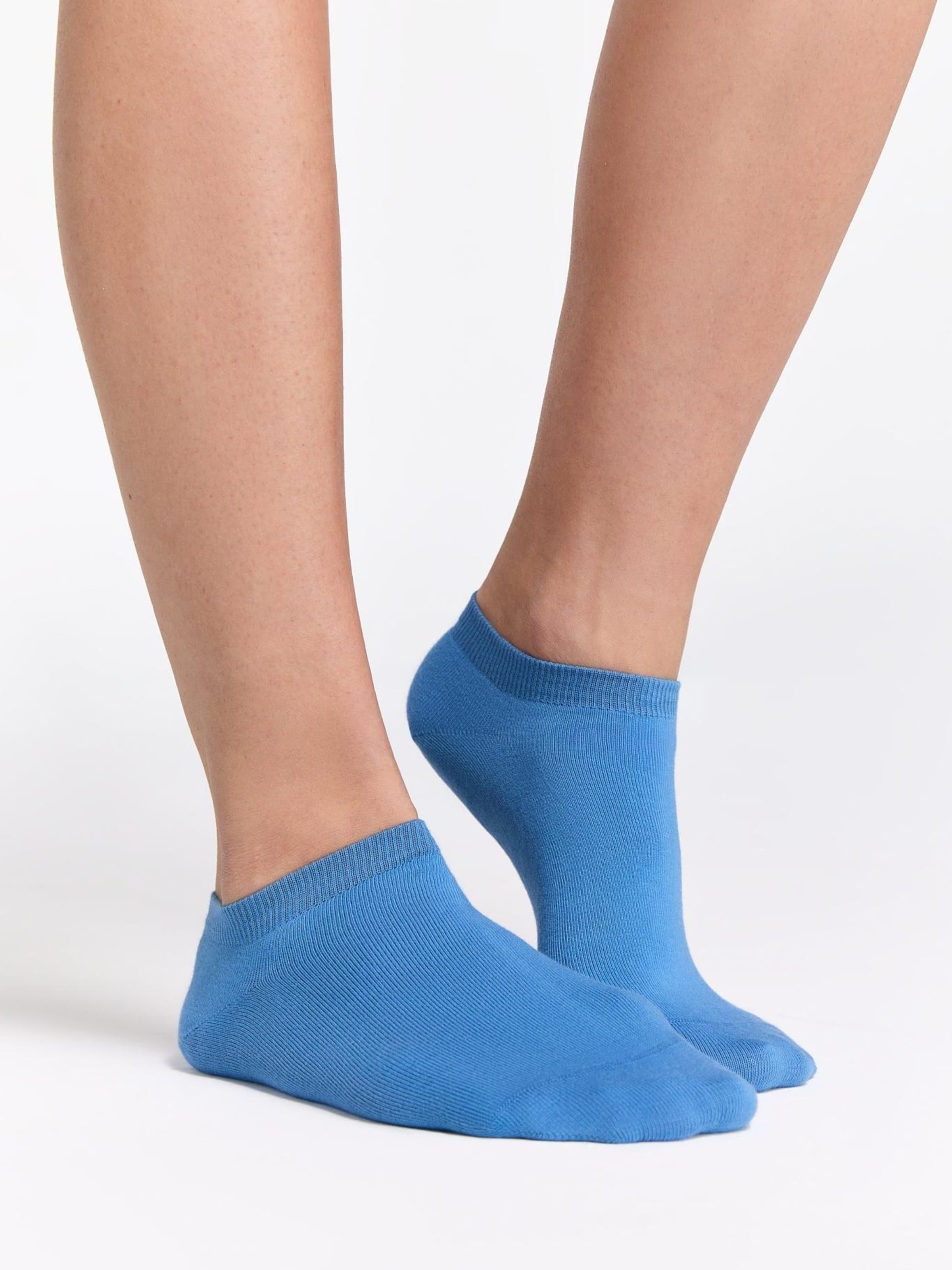 Albero Natur Füßlinge 'Bio-Baumwoll-Sneakersocken Unisex - 2er Pack'‌‌‌‌‌‌‌‌‌ in Blau