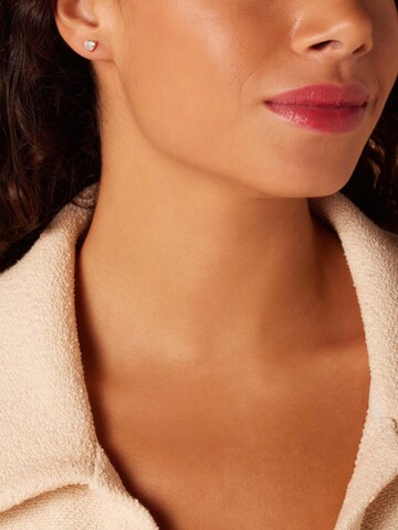 Boucles d'oreilles Lucardi en or : devant