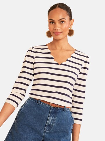 love & roses - Camiseta en beige: frente