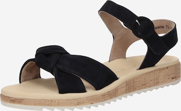 Paul Green Strap Sandals in Blue: front