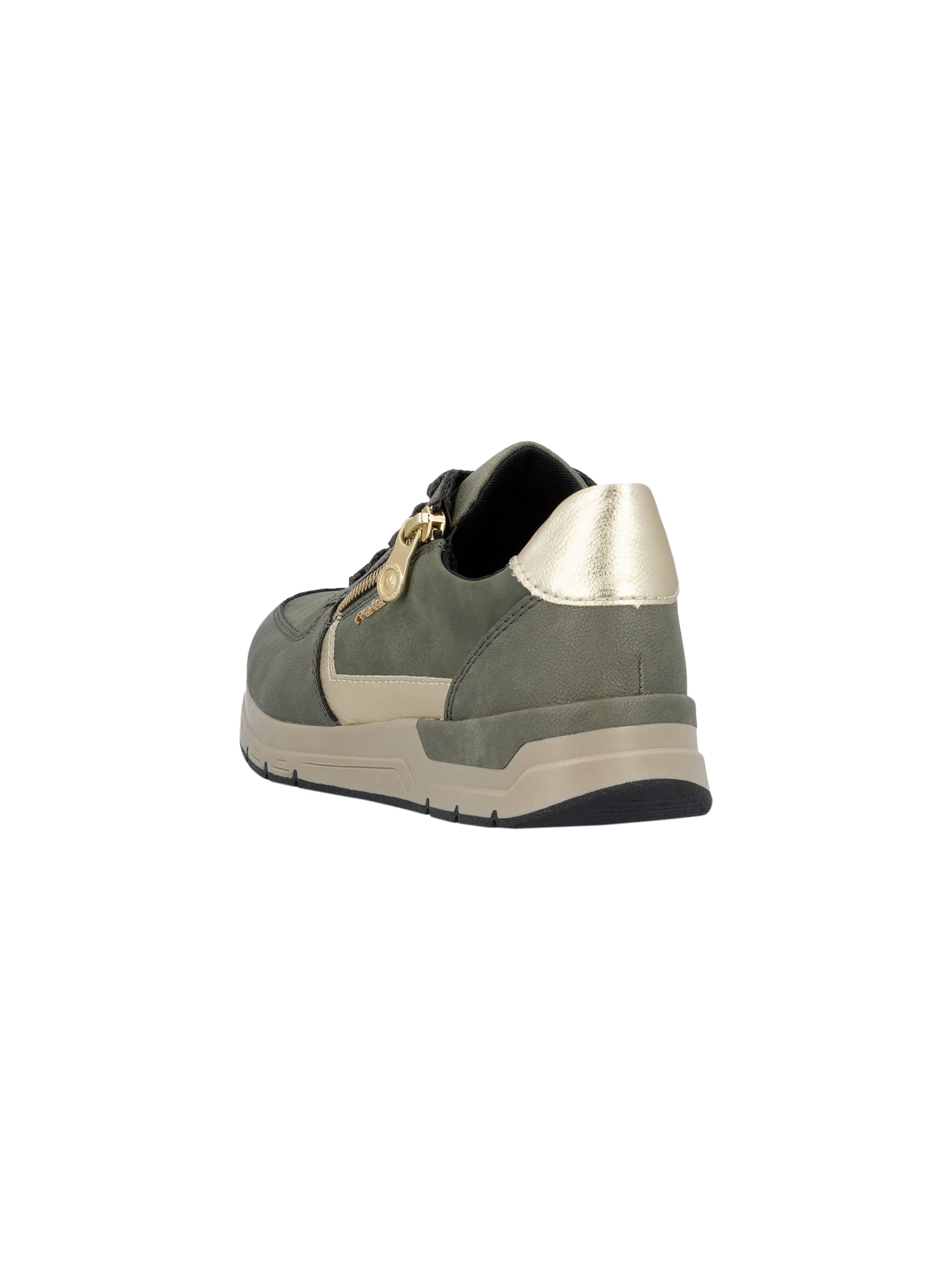 Scarpa stringata sportiva di Rieker in verde
