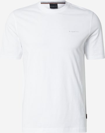 T-Shirt bugatti en blanc : devant