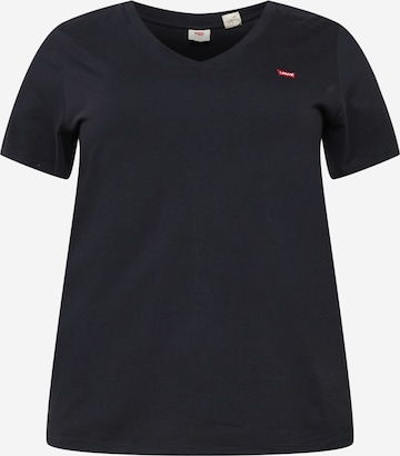 Levi's® Plus - Camisa 'PL V Neck Tee' em preto: frente