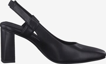 MARCO TOZZI Дамски обувки на ток с отворена пета в черно