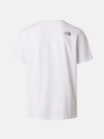 THE NORTH FACE Тениска 'MNT LINE RG SS' в бяло