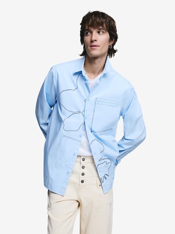DesigualRegular Fit Košulja - plava boja: prednji dio