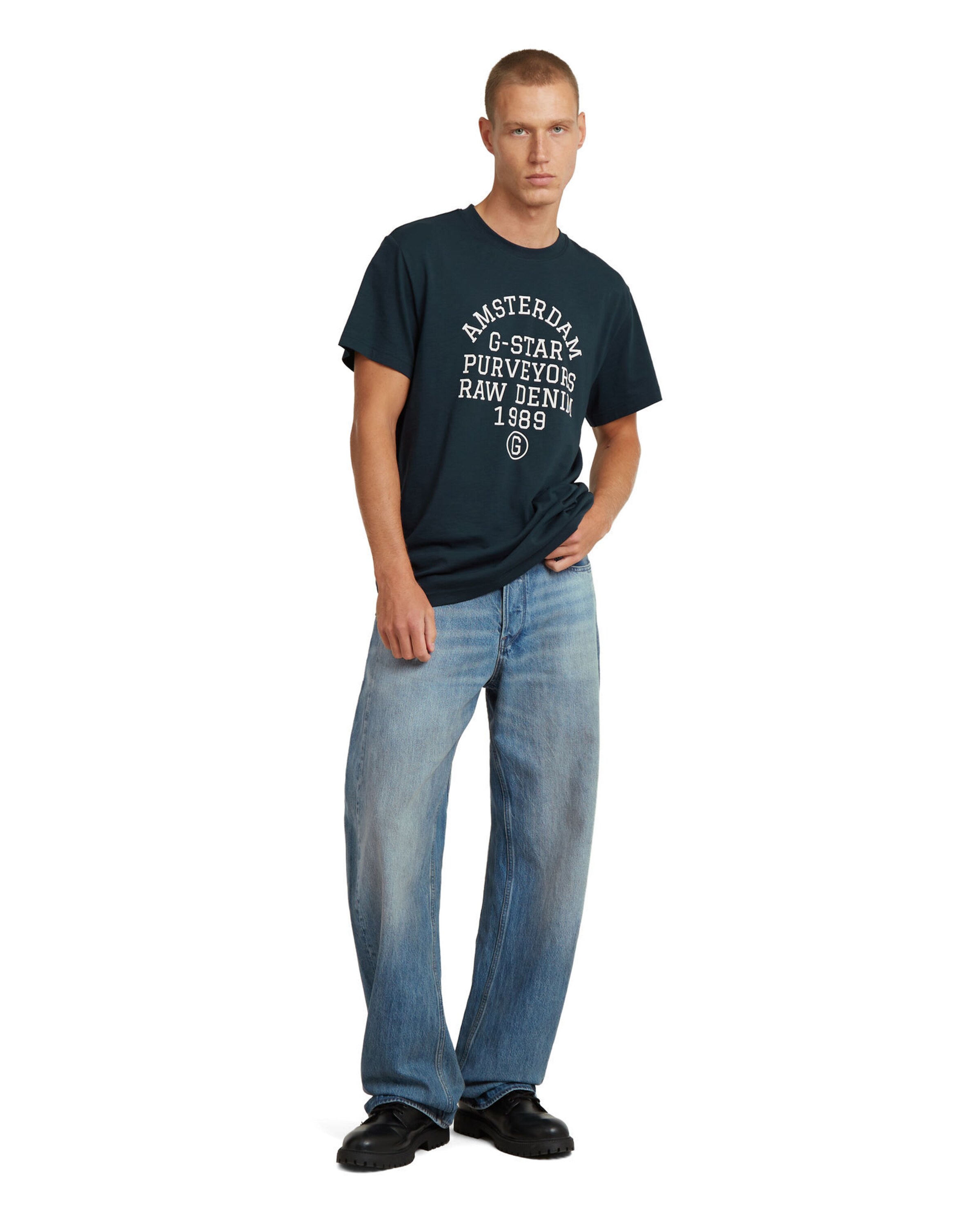 G-STAR T-Shirt 'Purveyors' in Blau