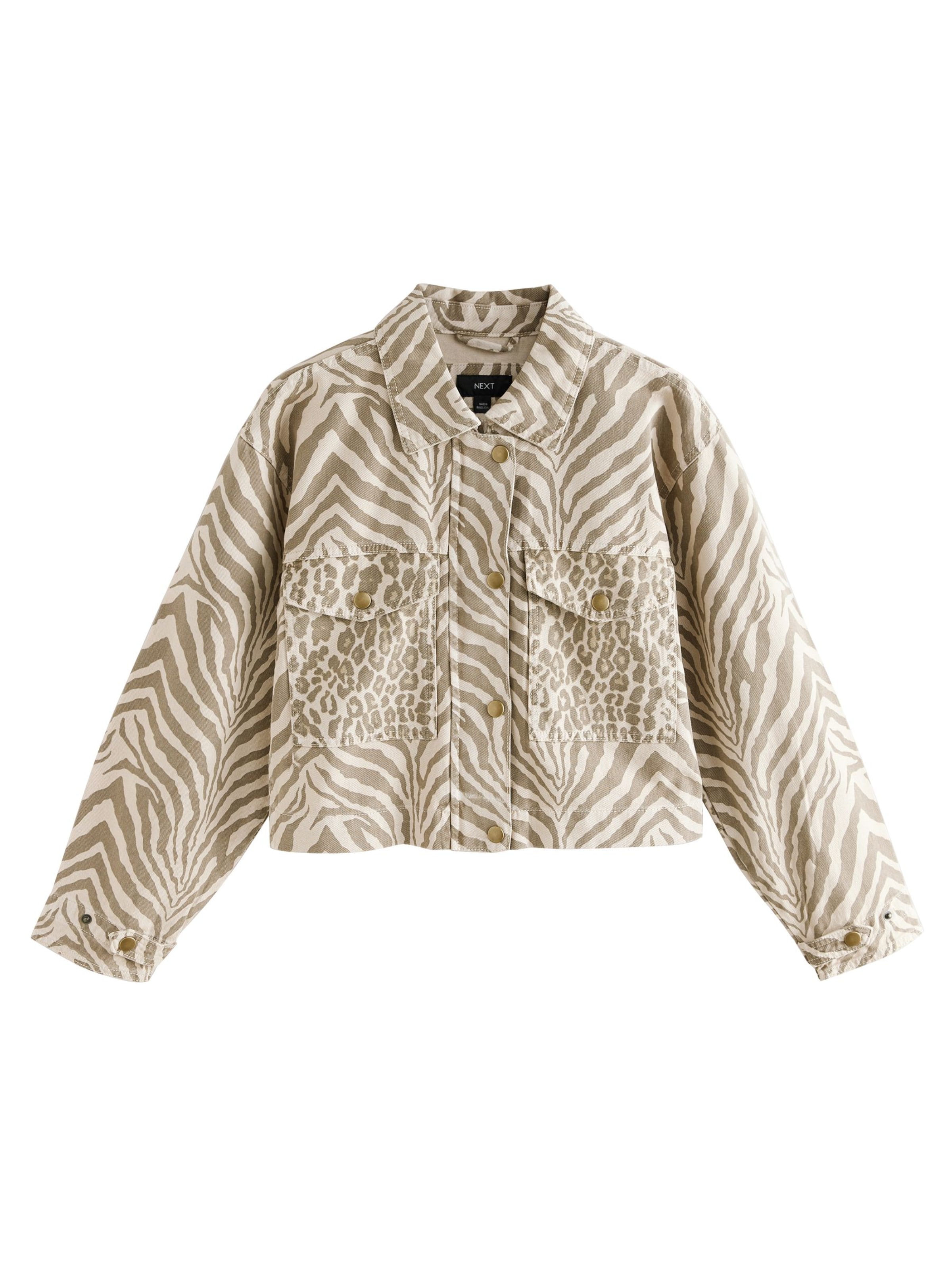 Next Übergangsjacke in ecru / braun, Produktansicht