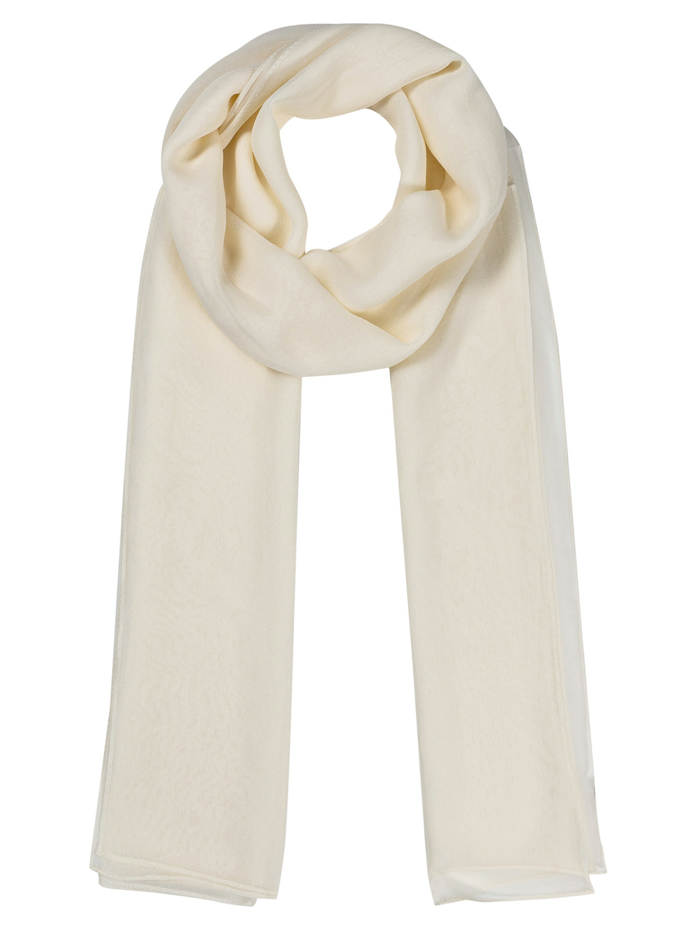 Roeckl Scarf 'CLASSIC GEORGETTE' in Beige: front