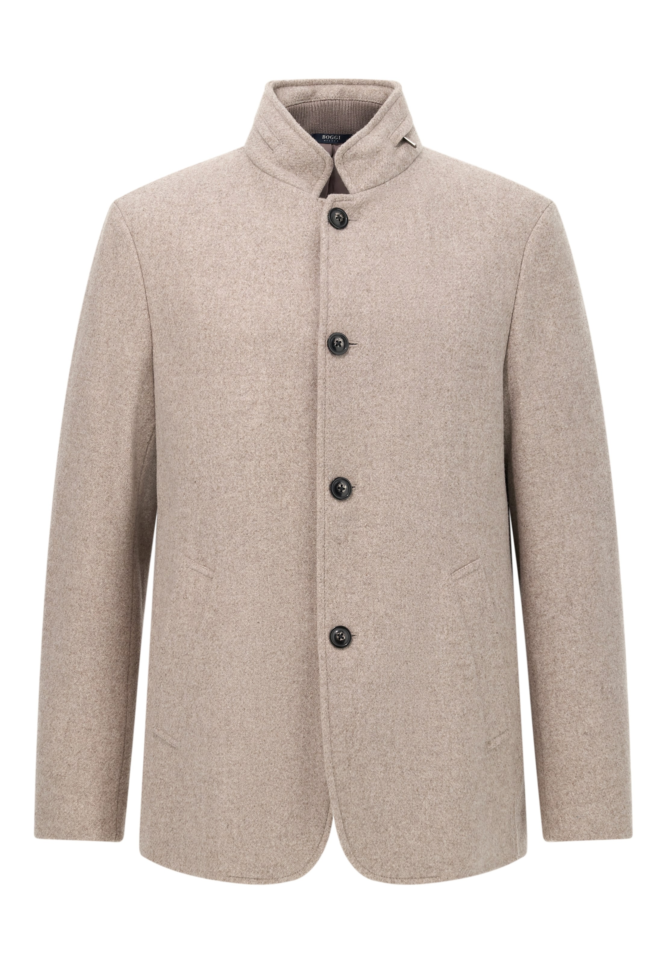 Palton de primăvară-toamnă de la Boggi Milano pe bej: față