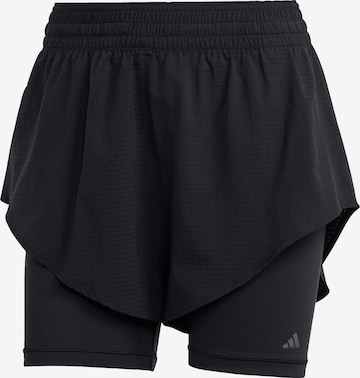 ADIDAS PERFORMANCE Regularen Športne hlače 'Hiit Heat.Rdy 2-In-1' | črna barva: sprednja stran