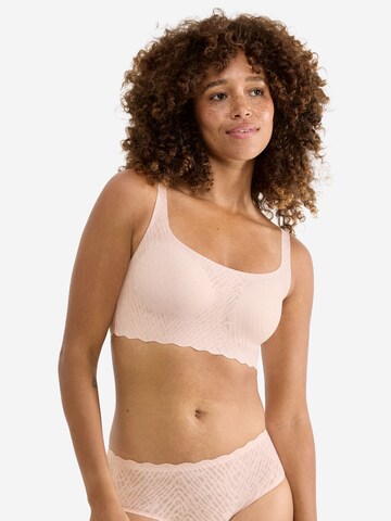 SLOGGI Bralette Bra 'Feel Bliss' in Pink: front