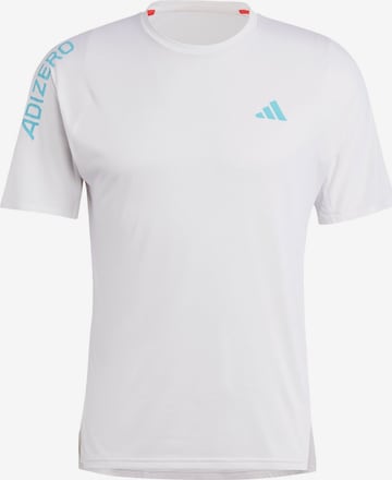 ADIDAS PERFORMANCE Functioneel shirt 'Adizero' in Wit: voorkant