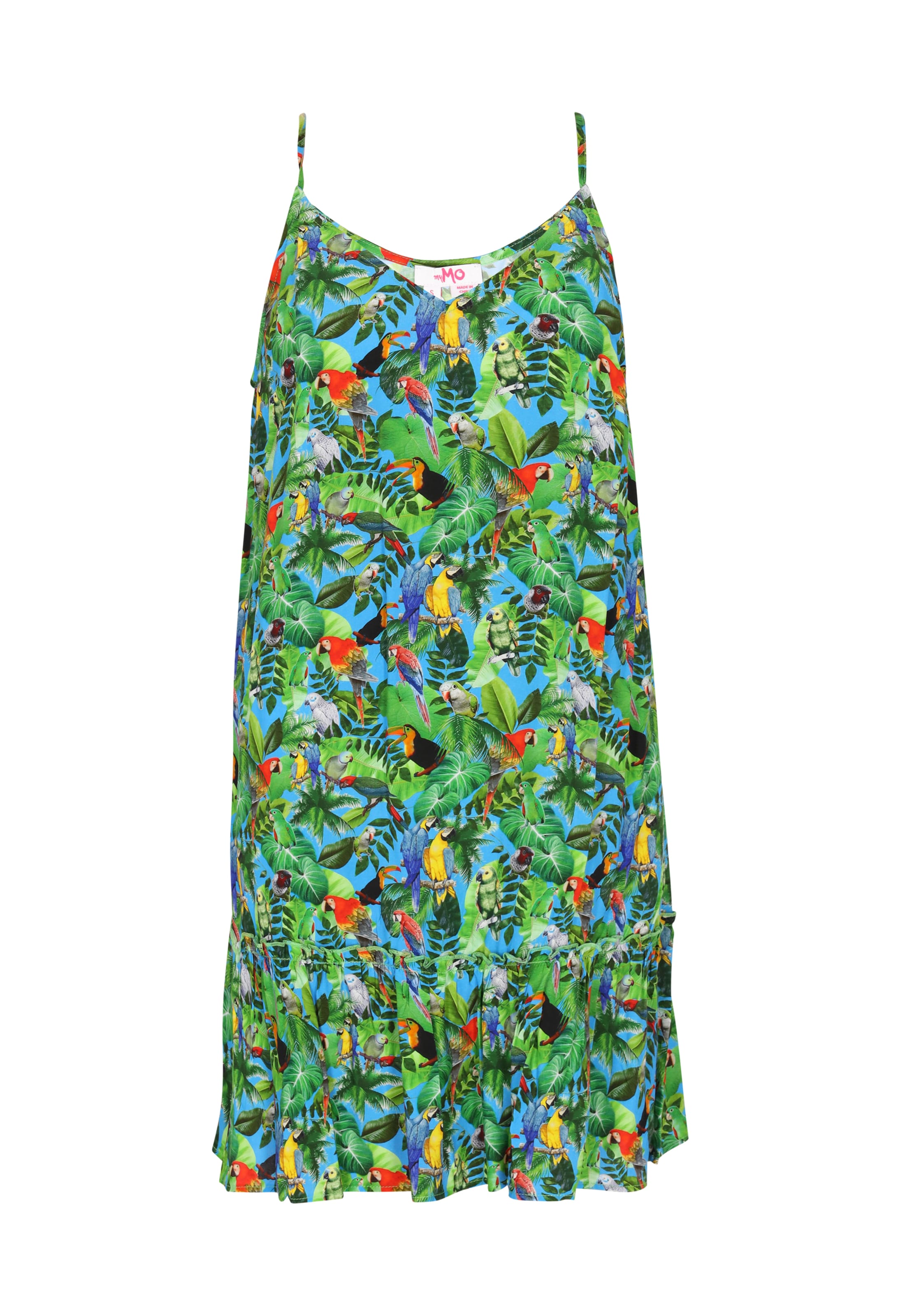 MYMO Лятна рокля 'Spring Summer' в зелено: отпред