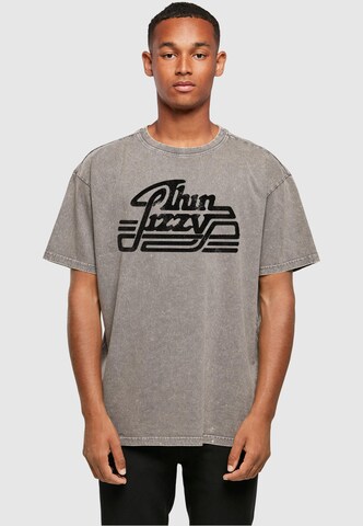 T-Shirt 'Thin Lizzy - Logo Rocker' Merchcode en gris : devant