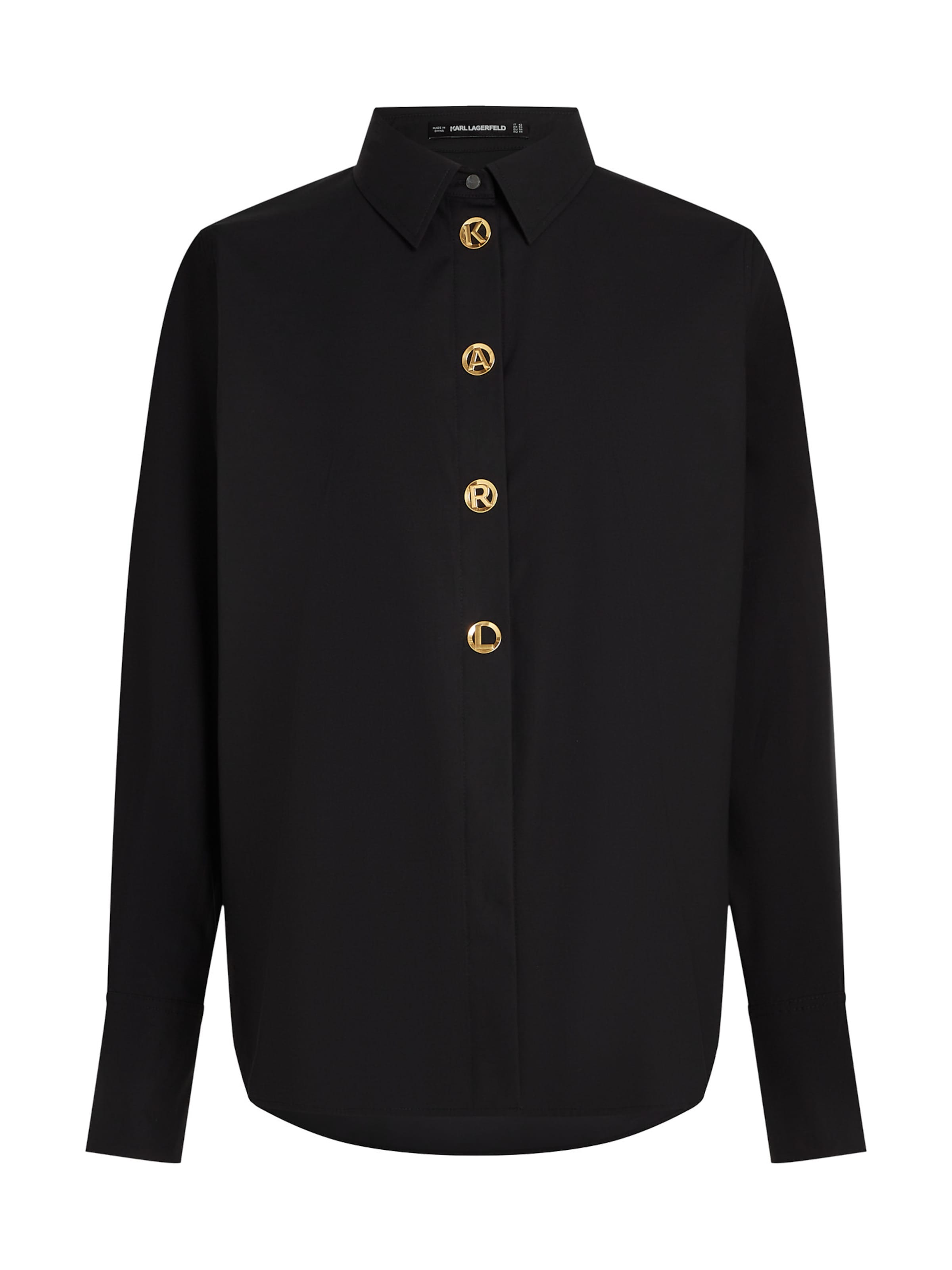 Bluză de la Karl Lagerfeld pe negru: față