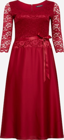 Robe de cocktail SWING Curve en rouge : devant