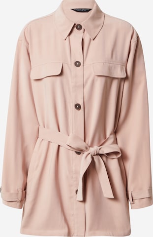 Dorothy Perkins Between-Season Jacket 'Shacket' in Pink: front