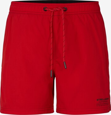 Shorts de bain 'Cy' STRELLSON en rouge : devant