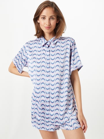 Cotton On Body Pajama Shirt in Blue: front