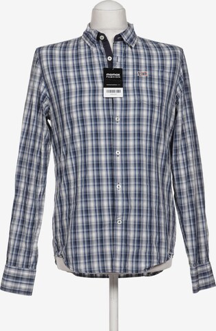 NAPAPIJRI Button Up Shirt in M in Blue: front