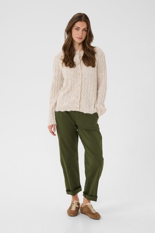 Cream Knit cardigan in Beige