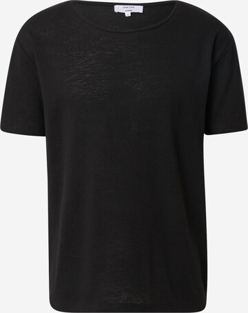 DAN FOX APPAREL قميص 'Sven' بلون أسود: الأمام