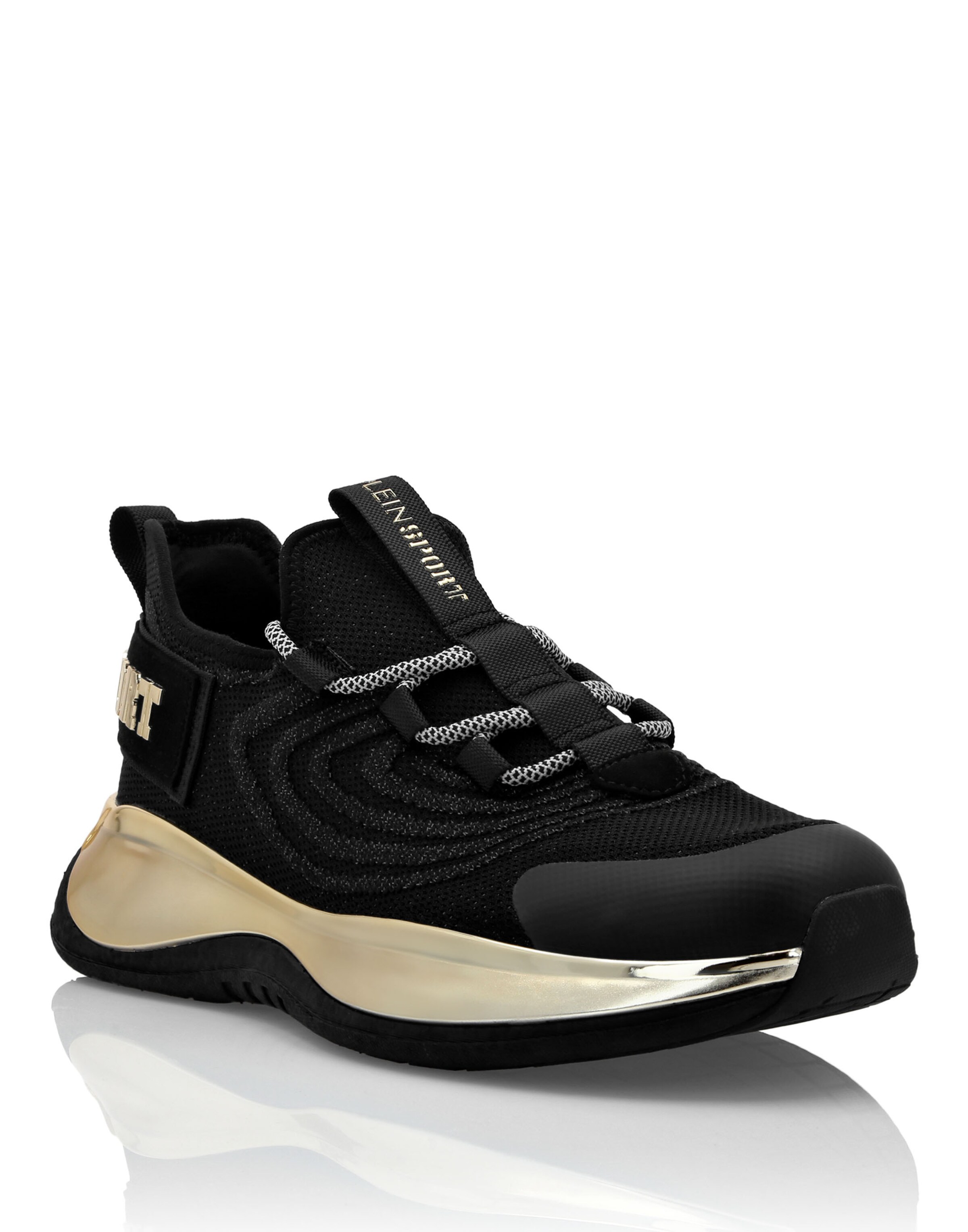 Baskets basses Plein Sport en noir : devant