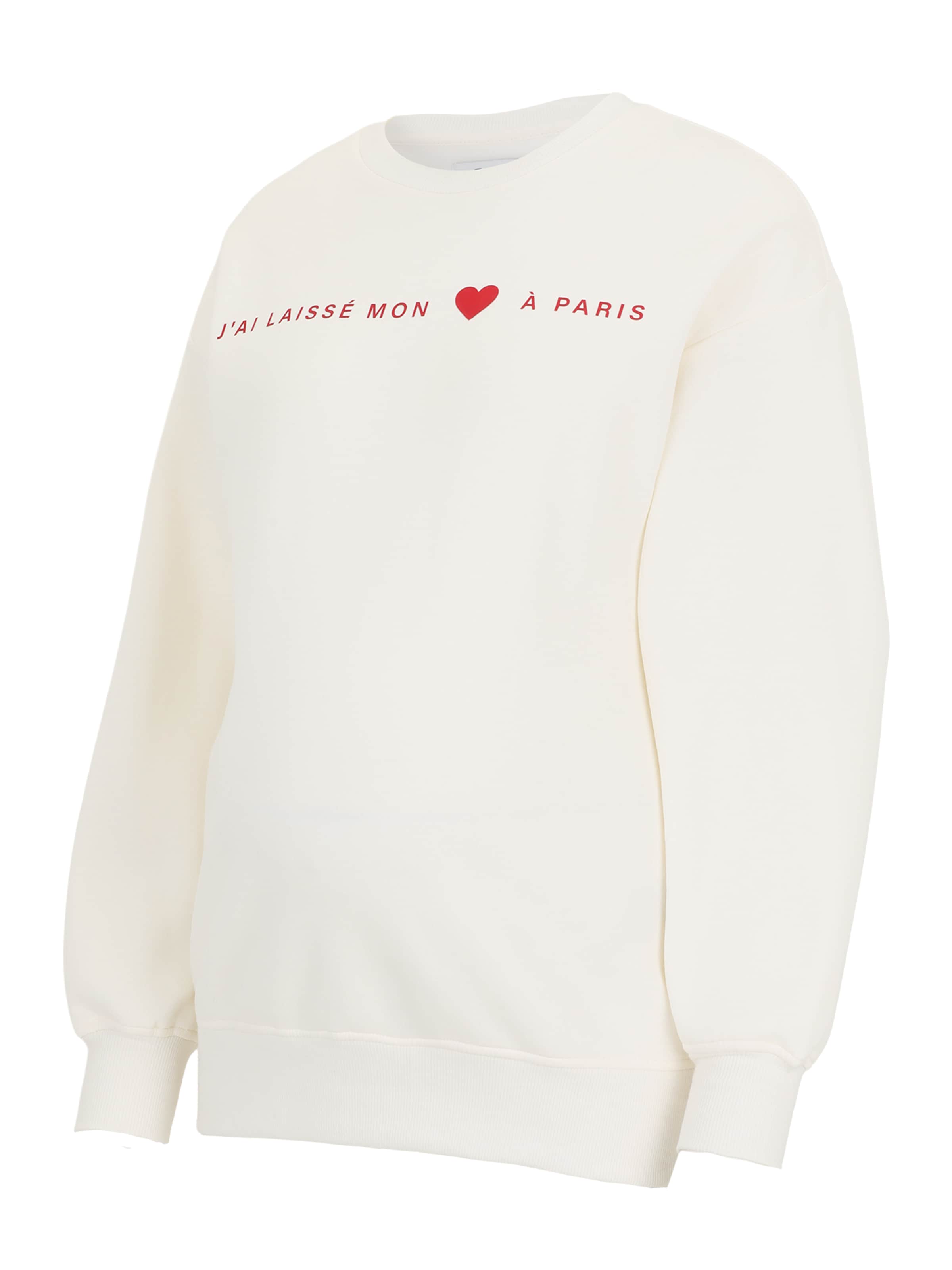 Only Maternity Sudadera en rojo sangre / blanco, Vista del producto