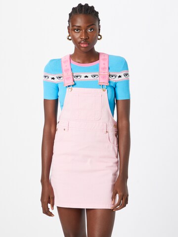 Chiara Ferragni Dungaree skirt in Pink: front