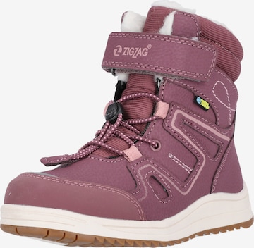 ZigZag Snowboots 'Rincet' in Lila: voorkant