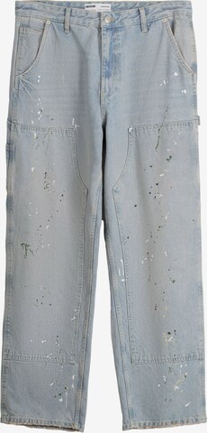 Loosefit Jean Bershka en bleu : devant